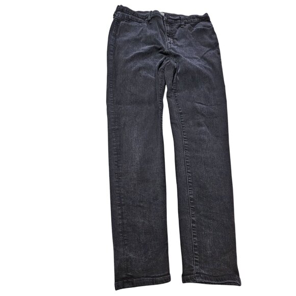 Madewell Roadtripper Jeans Womens Size 32 Skinny High Waist Black Denim Pants - Picture 2 of 6